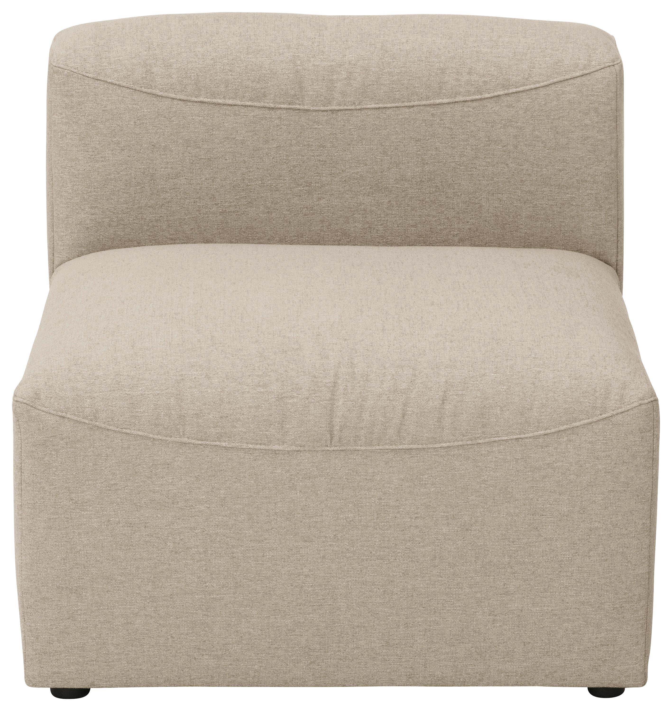Sofaelement Lena Creme Flachgewebe - Creme, Design, Textil (75/73/100cm) - Max Winzer