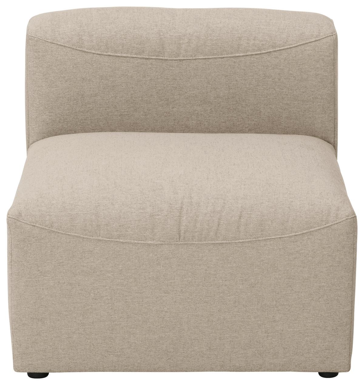Sofaelement Lena Creme Flachgewebe - Creme, Design, Textil (75/73/100cm) - Max Winzer