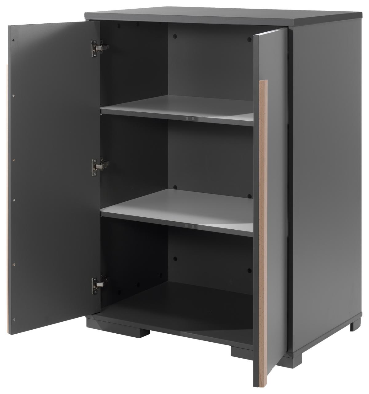 Kinderkleiderschrank London Anthrazit B: 86 Cm - Anthrazit, MODERN, Holzwerkstoff (86/116,2/56cm) - MID.YOU