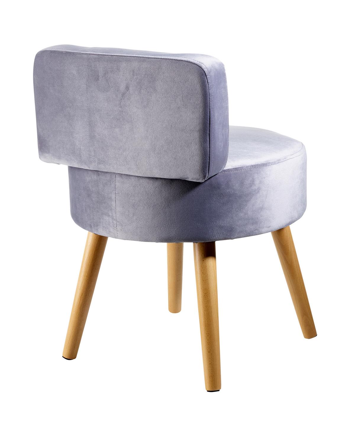 Sessel Milo - Grau, Design, Textil (44/58/44cm) - Echtwerk