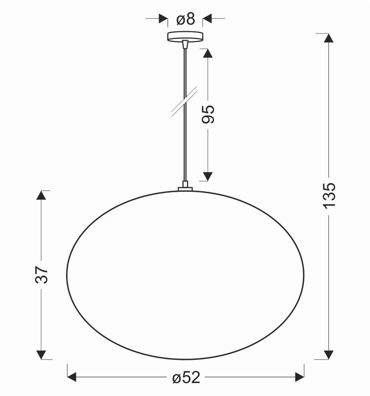 Pendelleuchte 31-41951 Mellow - Schwarz/Weiß, KONVENTIONELL, Kunststoff/Metall (52/52/135cm)
