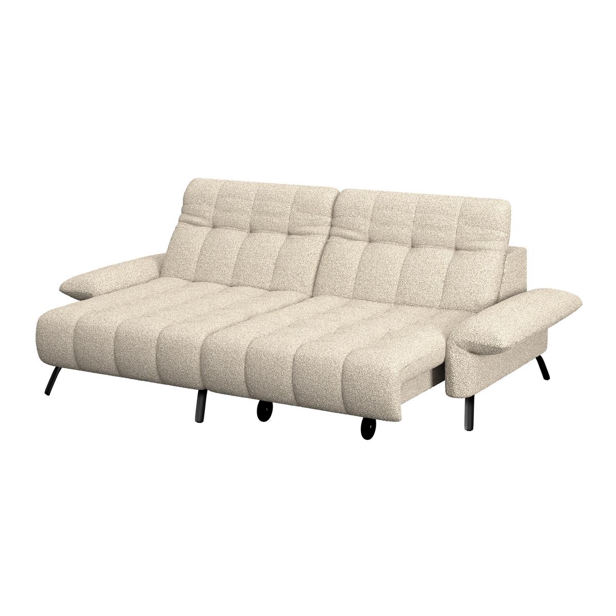 Ecksofa Coast Beige, 173x244cm - Beige/Schwarz, KONVENTIONELL, Holzwerkstoff/Textil (173/244cm)