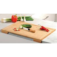 Schneidebrett Naturfarben L: 58,5 cm - Naturfarben, Basics, Holz (58.5/38.5/4cm) - Kesper