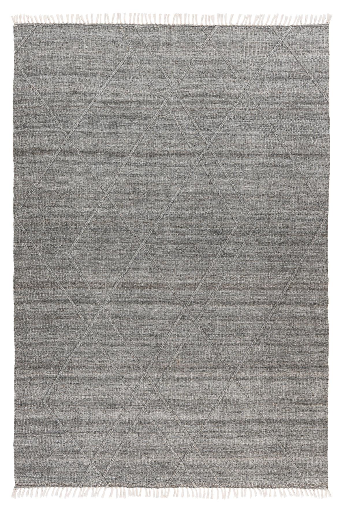 Flachwebteppich My Dakar 365 - Grau, Basics, Textil (160/230cm) - Obsession