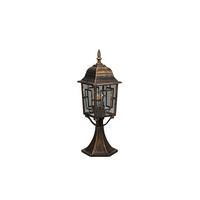 Wegeleuchte 505960128 Volturno - Rostfarben/Transparent, KONVENTIONELL, Glas/Metall (15/17/47,5cm) - Trio Leuchten