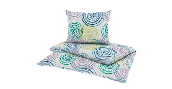 Bettwäsche Tara - Blau/Grün, MODERN, Textil - Luca Bessoni