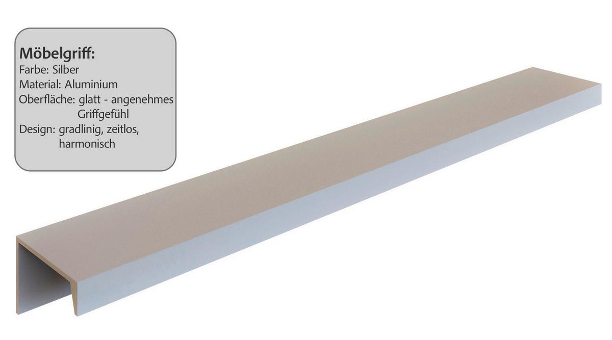 Küchenblock Glasgow Weiß/eichefarben B: 300 Cm - Eichefarben/Beige, LIFESTYLE, Holzwerkstoff (300cm) - Held
