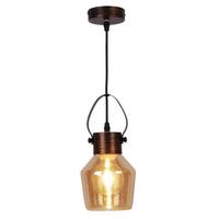 Hängeleuchte Alex H: 128 cm 1-Flammig, Industrial Design - Gelb, Trend, Glas/Metall (14/128cm) - Näve
