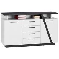Kommode Mit Soft-Close B: 150,2 cm Maxi, Weiß/Grau - MODERN, Holzwerkstoff (150,2/90/41,9cm)
