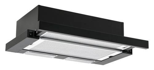 Flachschirmhaube Fh 664 620 S Schwarz B: 60 Cm, Led - Basics, Metall (60/17,4/31cm) - Amica