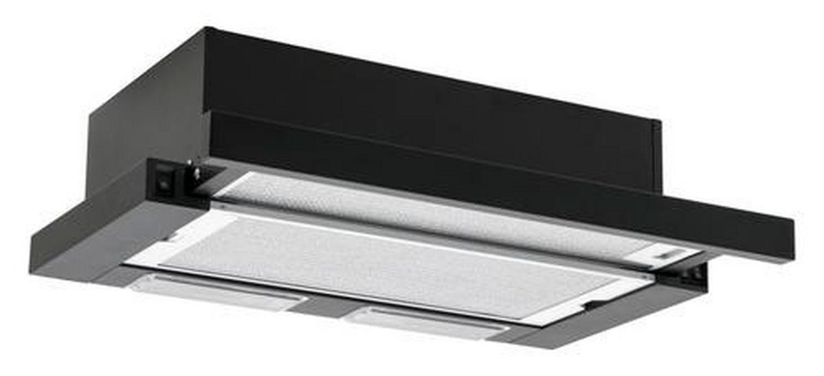 Flachschirmhaube Fh 664 620 S Schwarz B: 60 Cm, Led - Basics, Metall (60/17,4/31cm) - Amica