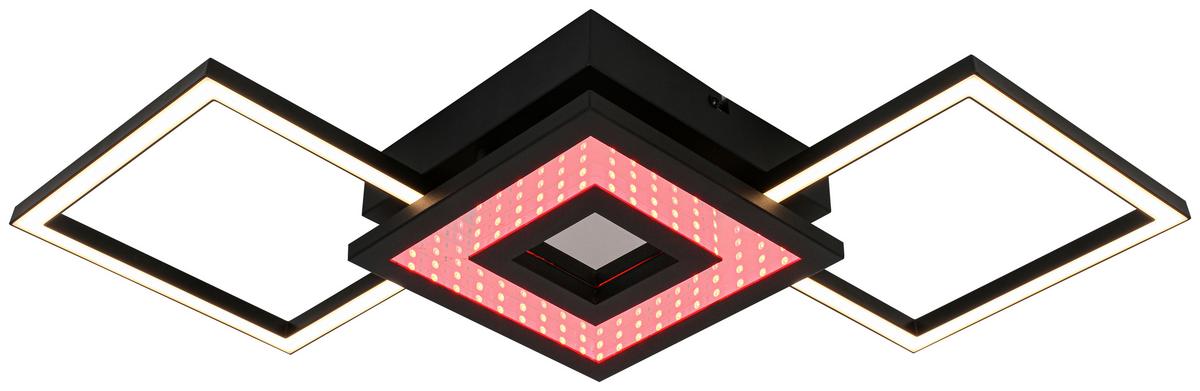 Led Mennyezeti Lámpa Charlotta - fekete, Basics, műanyag/fém (27,8/66/7cm) - Luca Bessoni