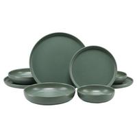 Tafelservice Uno Salbei Steinzeug, 8 -Teilig. - Salbeigrün, Basics, Keramik - Creatable