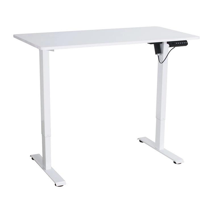 Písací stôl EMIL II - biela, Modern, kov/kompozitné drevo (120/72-118/60cm) - Mömax