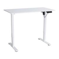 Písací stôl EMIL II - biela, Modern, kov/kompozitné drevo (120/72-118/60cm) - Mömax