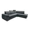 Ecksofa Vasto Anthrazit S: 283x228 cm - Chromfarben/Anthrazit, Design, Textil (283/228cm) - Livetastic