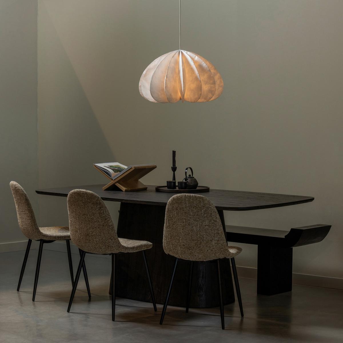 Esstisch Leah Dunkelbraun L: 200 cm - Dunkelbraun, Design, Holzwerkstoff (200/105/76cm) - Livetastic