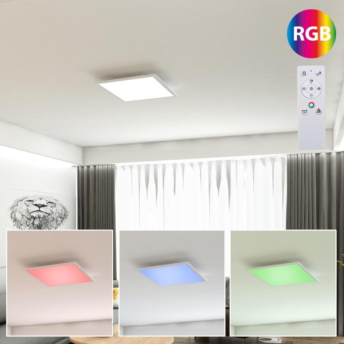 Led-paneel, Weiß, Rgb 7151-016 Ultra-Flat Rgb Cct - Weiß, Basics, Kunststoff (29,6/29,6/5,8cm)
