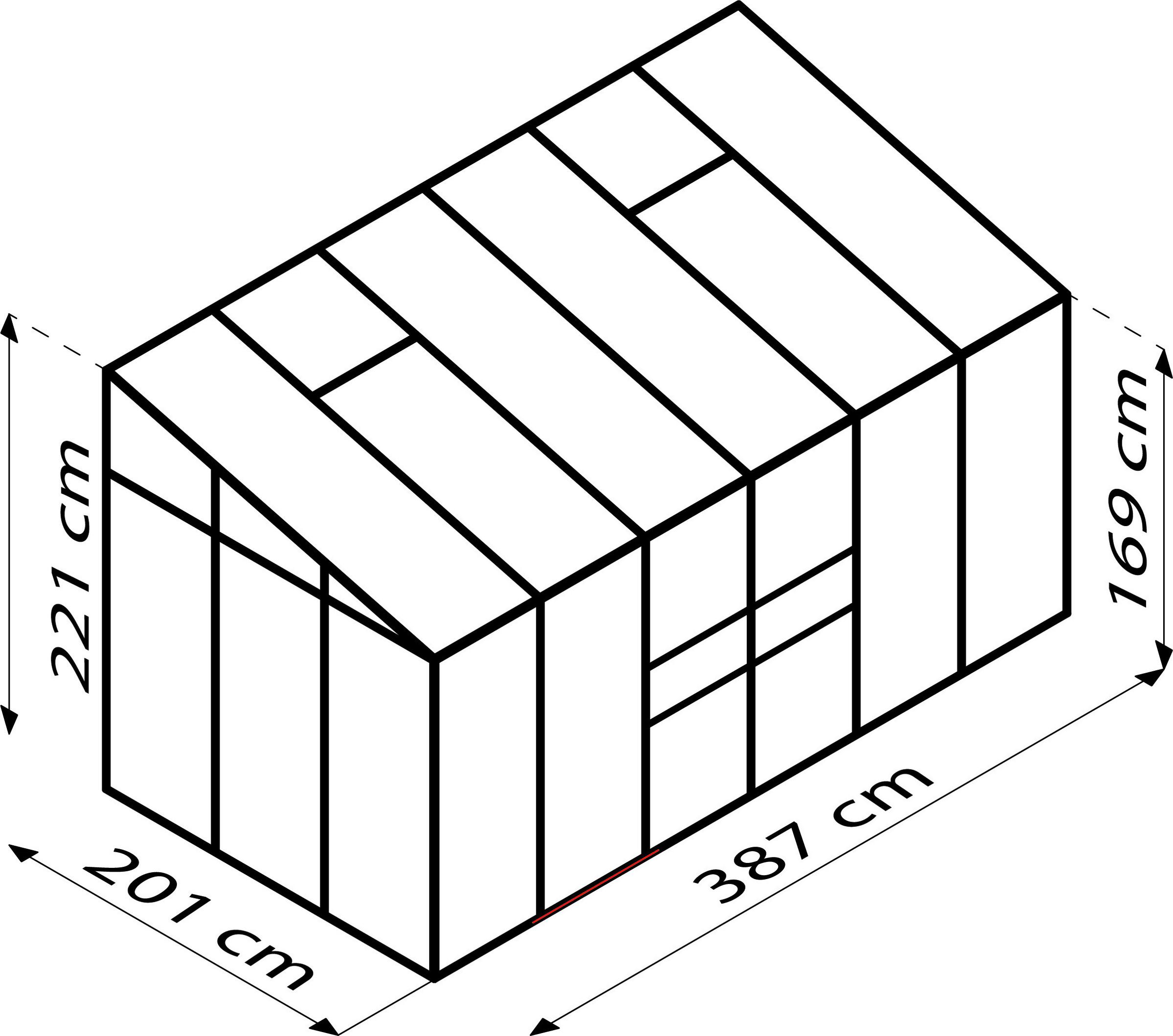 Gewächshaus IDA Zeichnung