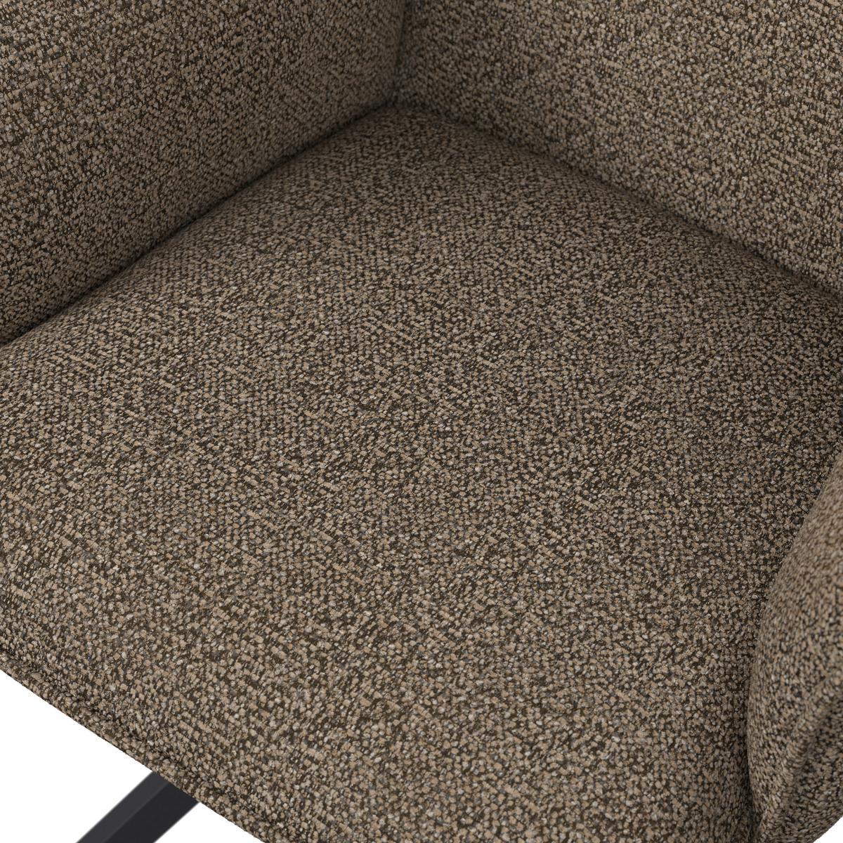 ŽIDLE S PODRUČKAMI TESS - černá/hnědá, Moderní, kov/dřevo (64/90/63cm) - Bessagi Home