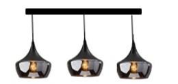 ZÁVĚSNÉ SVÍTIDLO NOR - černá/barvy chromu, Moderní, kov/plast (82/22/120cm) - Mömax