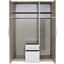 Kleiderschrank Wien 136cm - Eichefarben/Weiß, KONVENTIONELL, Holzwerkstoff (136/212/56cm) Kleiderschrank Wien 136cm - Eichefarben/Weiß, KONVENTIONELL, Holzwerkstoff (136/212/56cm)