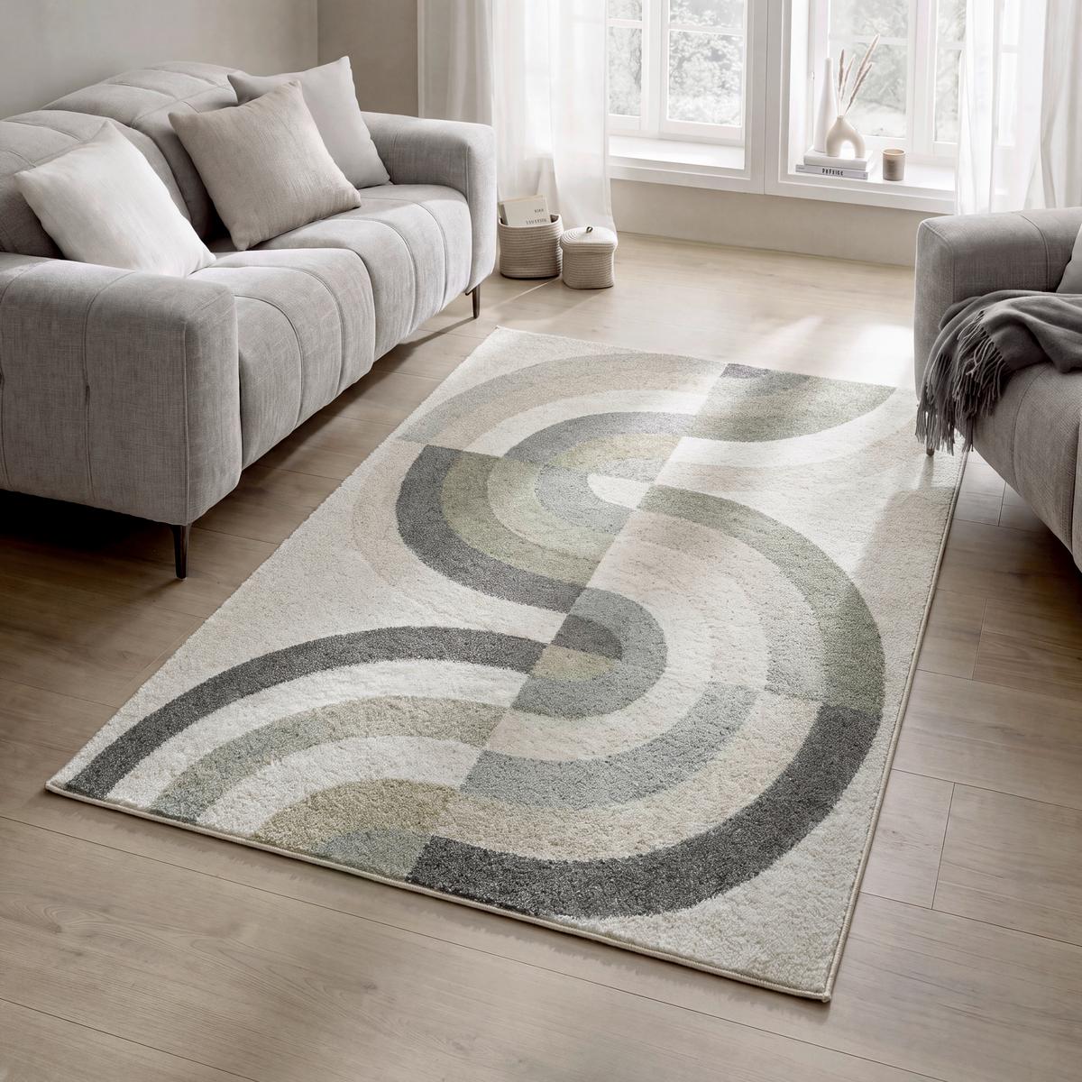 TKANÝ KOBEREC RIVO-FLOW - zelená/béžová, Konvenční, textil (80/150cm) - Mömax