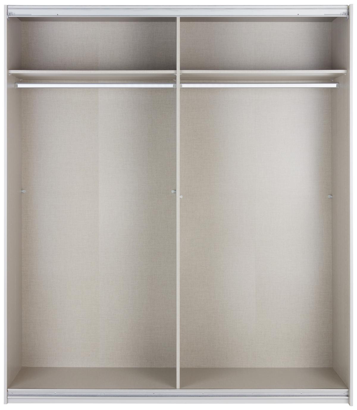 Schwebetürenschrank 226 cm Feldkirch 8, Grau/Eiche Dekor - Eichefarben/Grau, MODERN, Holzwerkstoff (226/210/62cm)