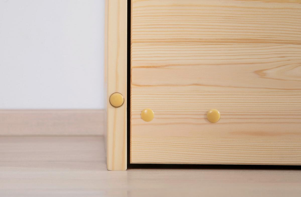 Stauraumbett 970484 Nelly - Naturfarben, MODERN, Holz (90/200cm) - MID.YOU