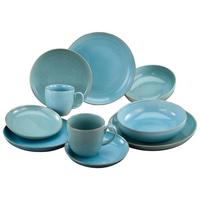 Kombiservice Keramik 2 Personen Geschirr Set - Hellblau, Trend, Keramik (39,5/24,5/33cm) - Creatable