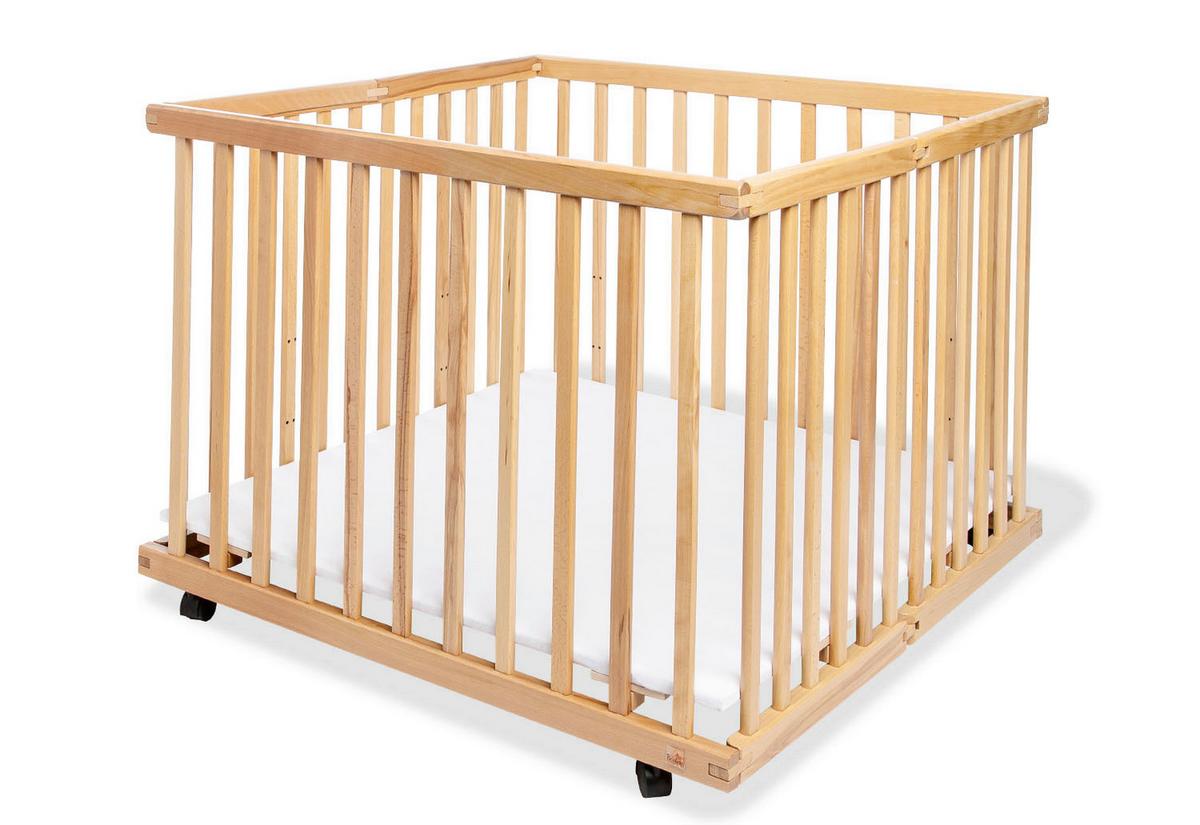 Laufgitter 162361 Levin - Buchefarben, Basics, Holz (97/97/75cm) - Pinolino