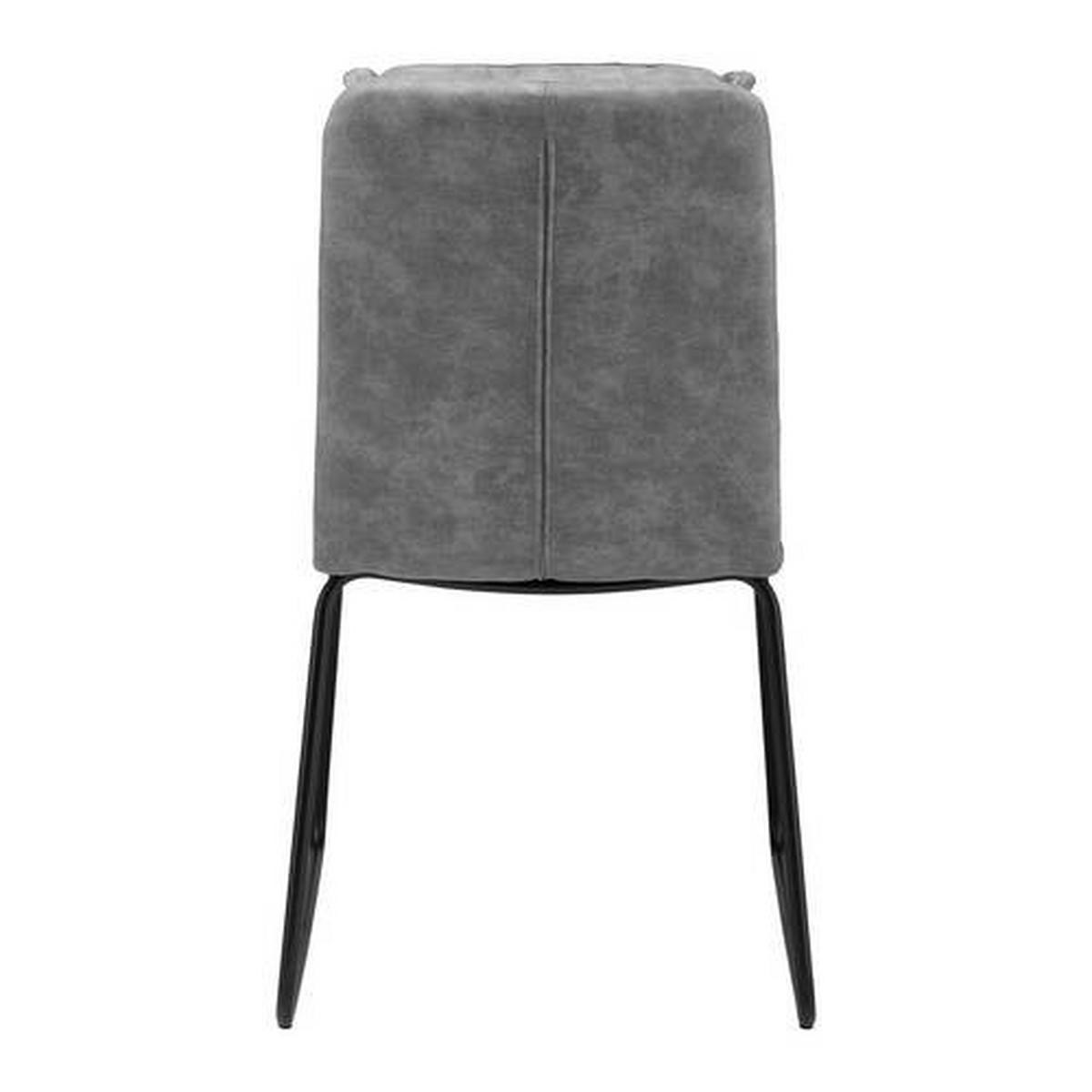 Jídelní židle KONA šedá - šedá/černá, Moderní, kov/dřevo (48/90/65cm) - P & B