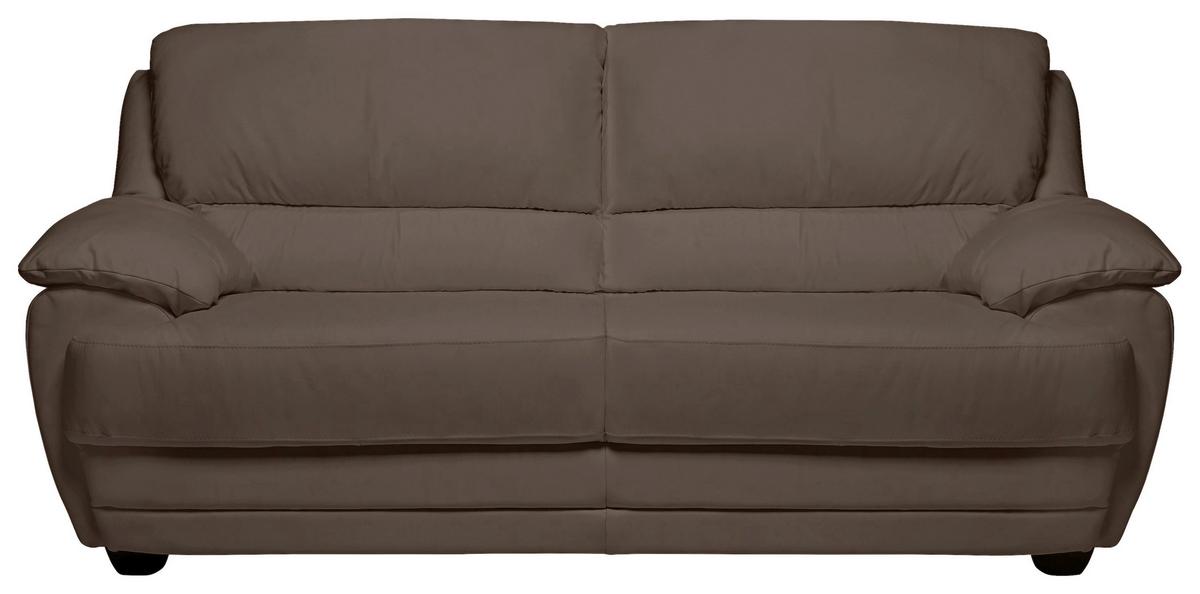 2-sitzer-sofa Nebolo Braun Lederlook - Braun, Design, Textil (209/97/100cm) - Livetastic