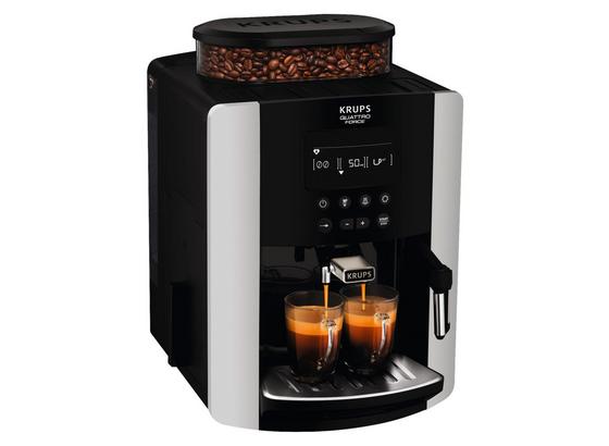 Kaffeevollautomat Arabica Display Quattro Force - Silberfarben/Schwarz, MODERN, Kunststoff/Metall (29/49/29cm) - Krups Kaffeevollautomat Arabica Display Quattro Force - Silberfarben/Schwarz, MODERN, Kunststoff/Metall (29/49/29cm) - Krups