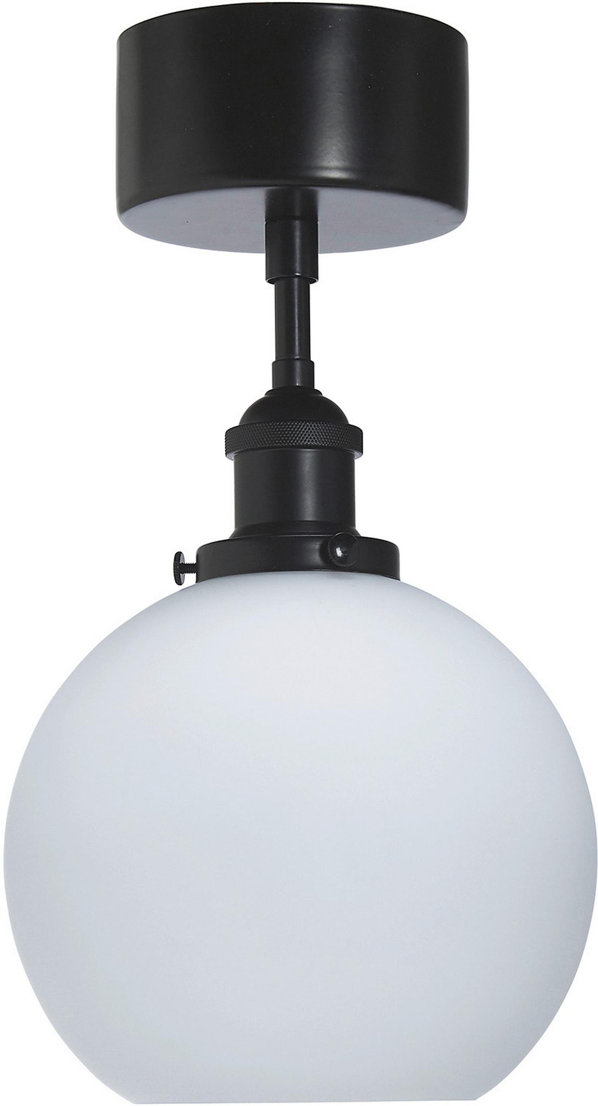 Deckenleuchte 3302007 Omega - Schwarz, Design, Glas (20/36cm)