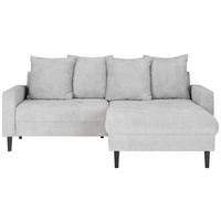 Rohová sedačka BOSTON, obojstranná, sivá - čierna/sivá, Konventionell, drevo/textil (215/92/160cm) - Based