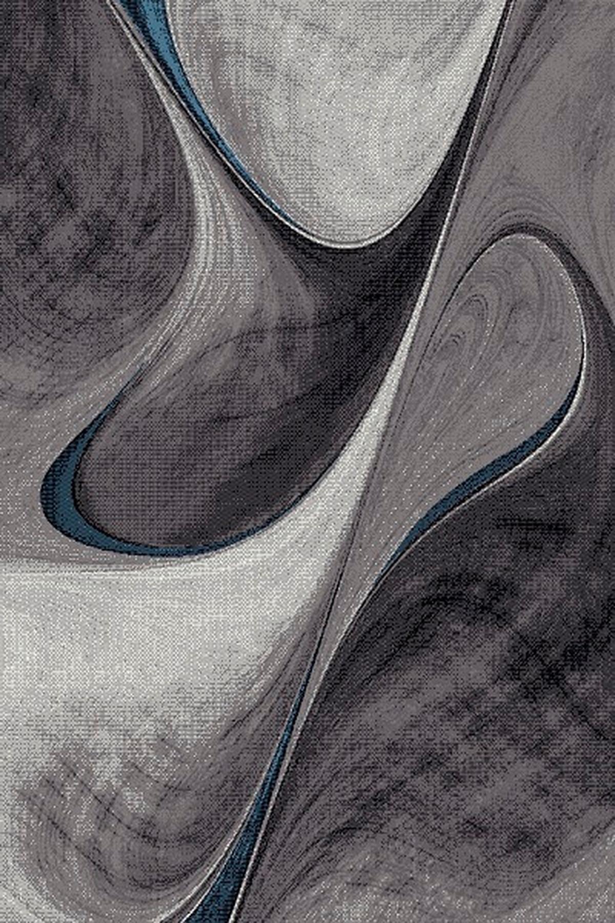 Webteppich Brilliance - Blau/Grau, KONVENTIONELL, Textil (160/230cm)