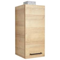 ZÁVĚSNÁ SKŘÍŇKA BAVELLI -EXKLUSIV- - černá/barvy dubu, Moderní, kov/kompozitní dřevo (30/70/32,5cm) - Pelipal