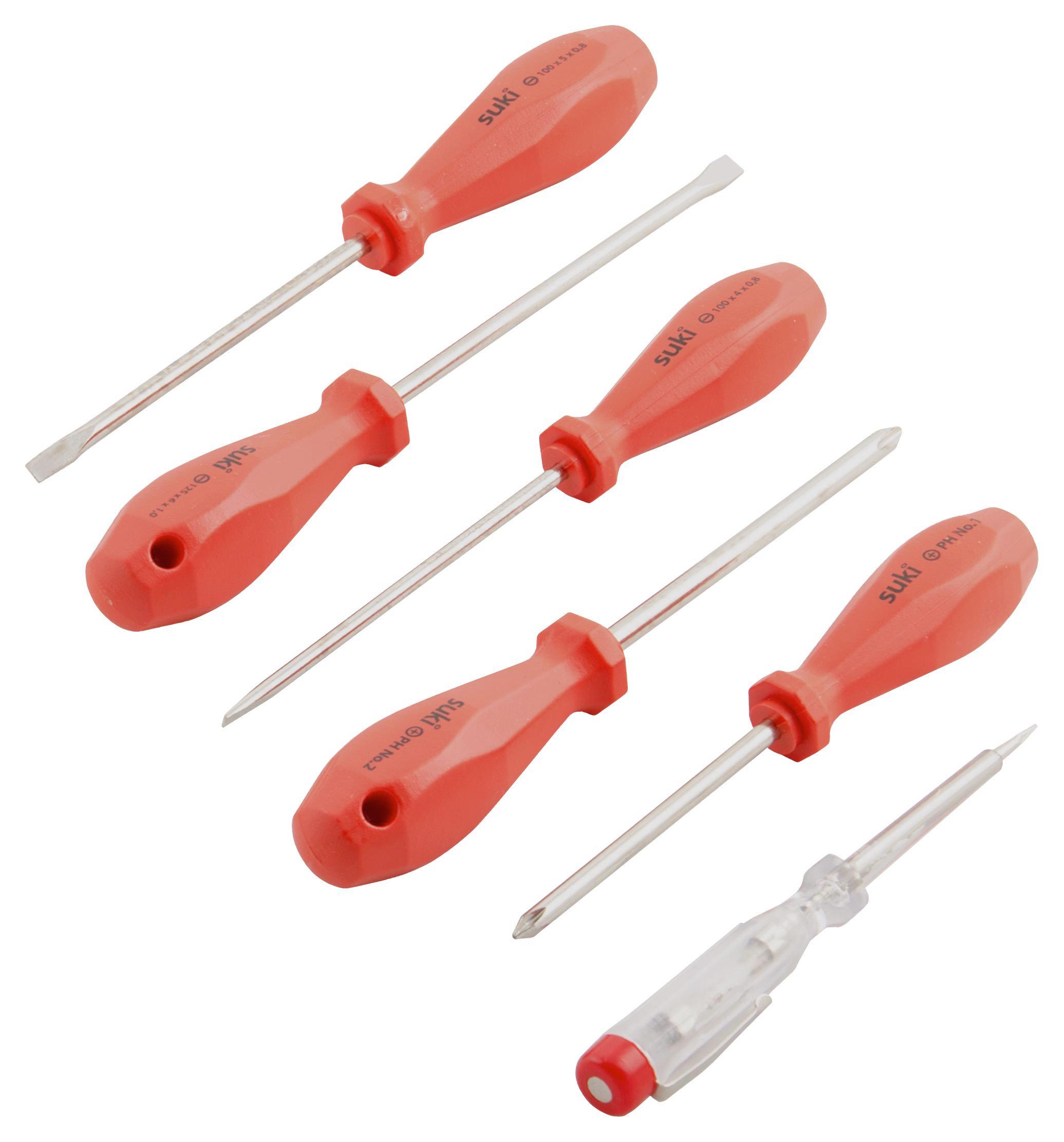 Schraubendreherset 6-teilig - MODERN, Metall - Suki