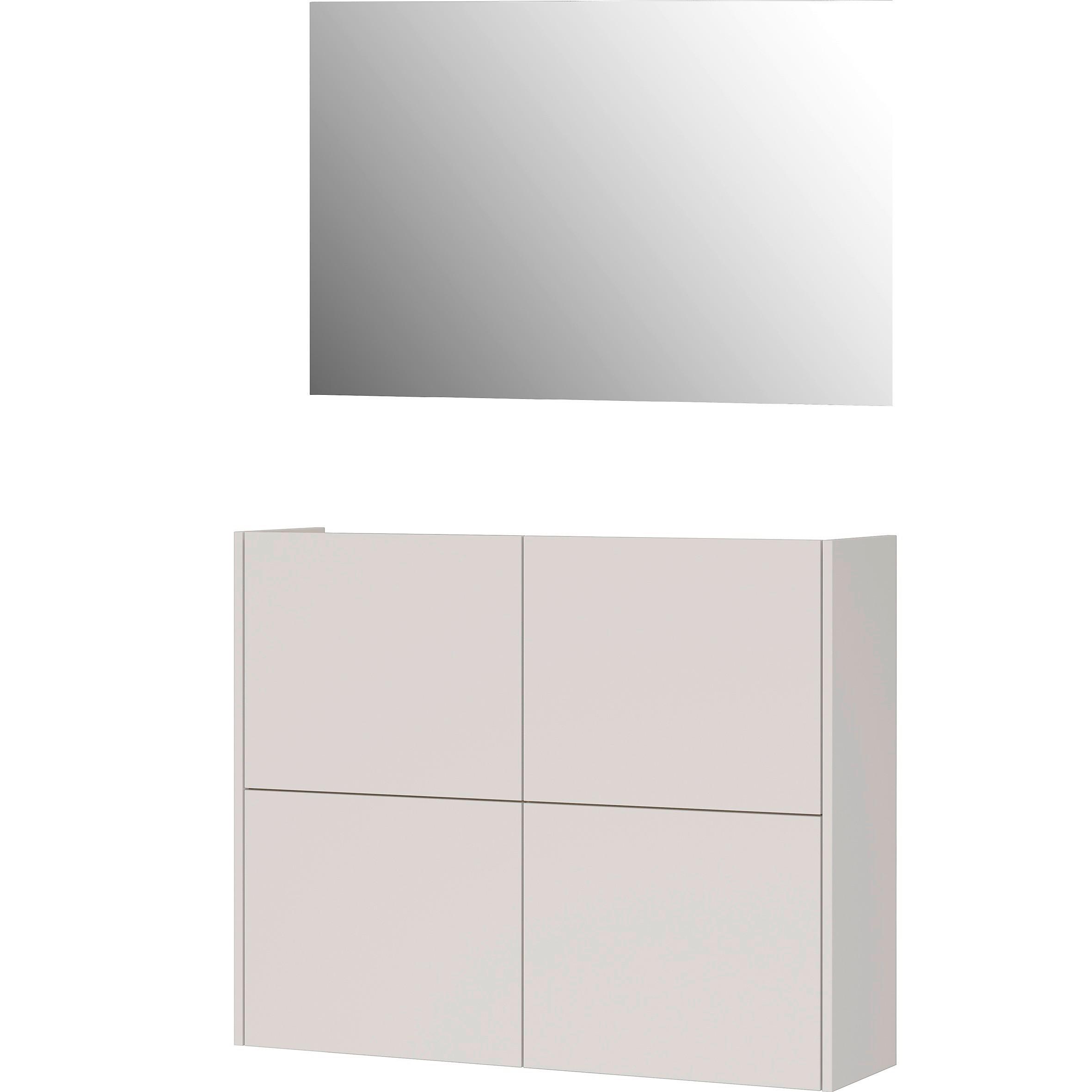 Garderobe Gw-Binetto Eichefarben/Beige B: 97 cm - Eichefarben/Beige, Design, Holzwerkstoff (97/200/27cm) - Livetastic