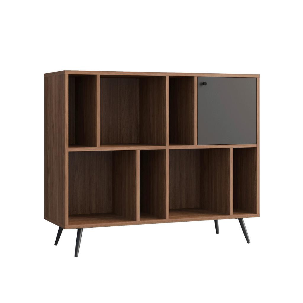 REGAL Grau, Walnussfarben B: 118cm