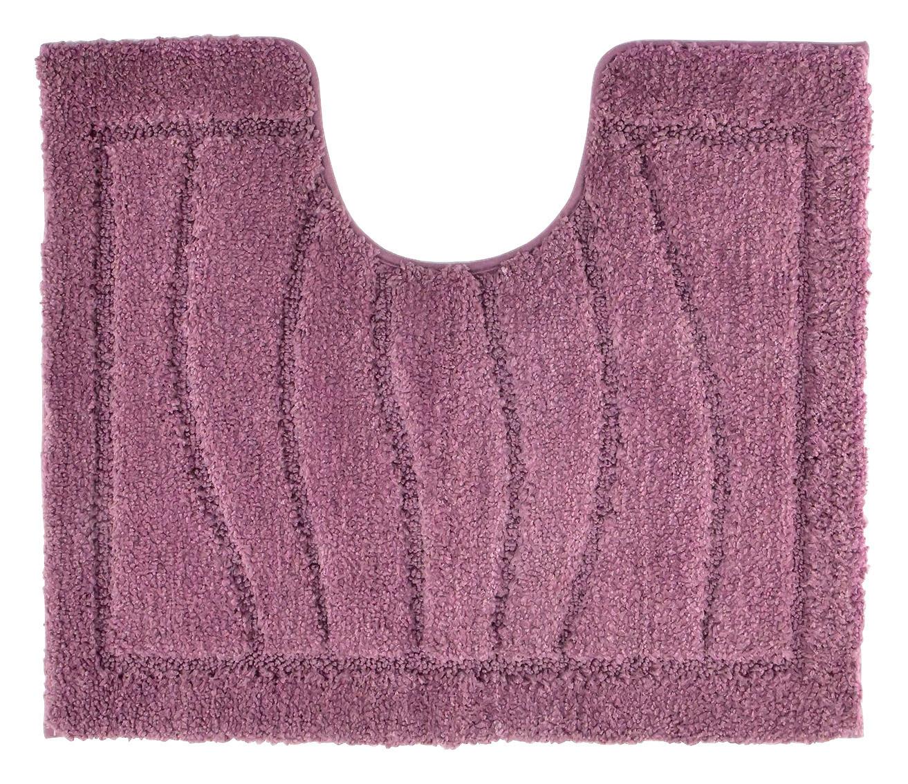 WC-Vorleger mit Ausschnitt Lasse Altrosa 50x60cm Waschbar - Altrosa, ROMANTIK / LANDHAUS, Textil (50/60cm) - James Wood