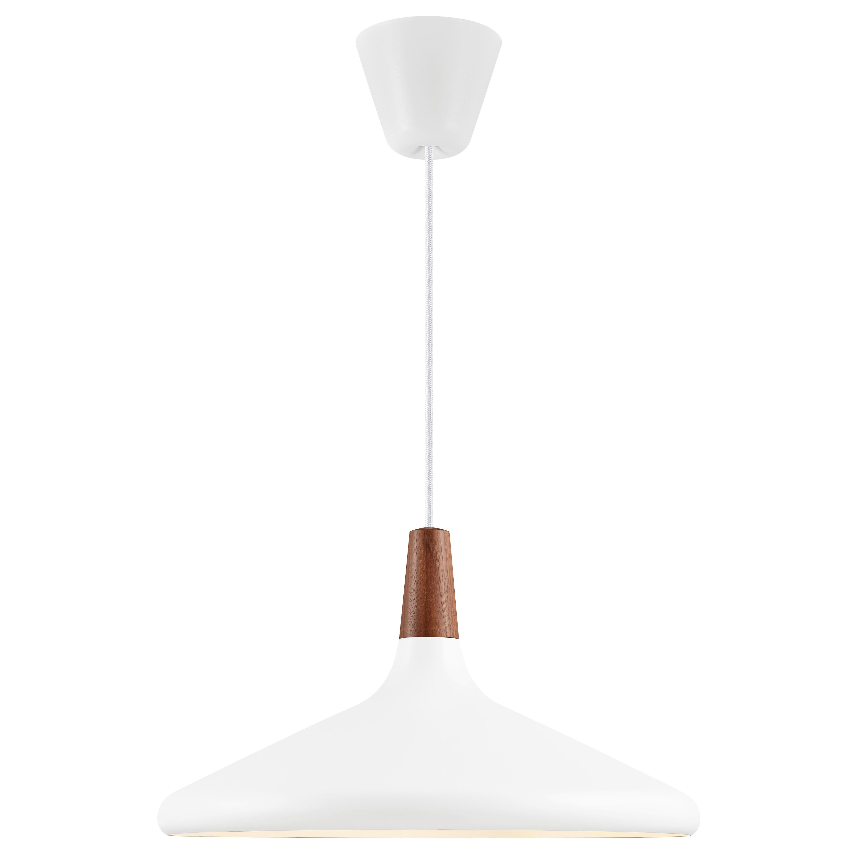 Hängeleuchte Weiß D: 39 cm - Weiß, KONVENTIONELL, Holz/Metall (39cm) - Nordlux