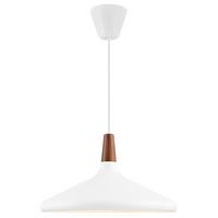 Hängeleuchte Weiß D: 39 cm - Weiß, KONVENTIONELL, Holz/Metall (39cm) - Nordlux