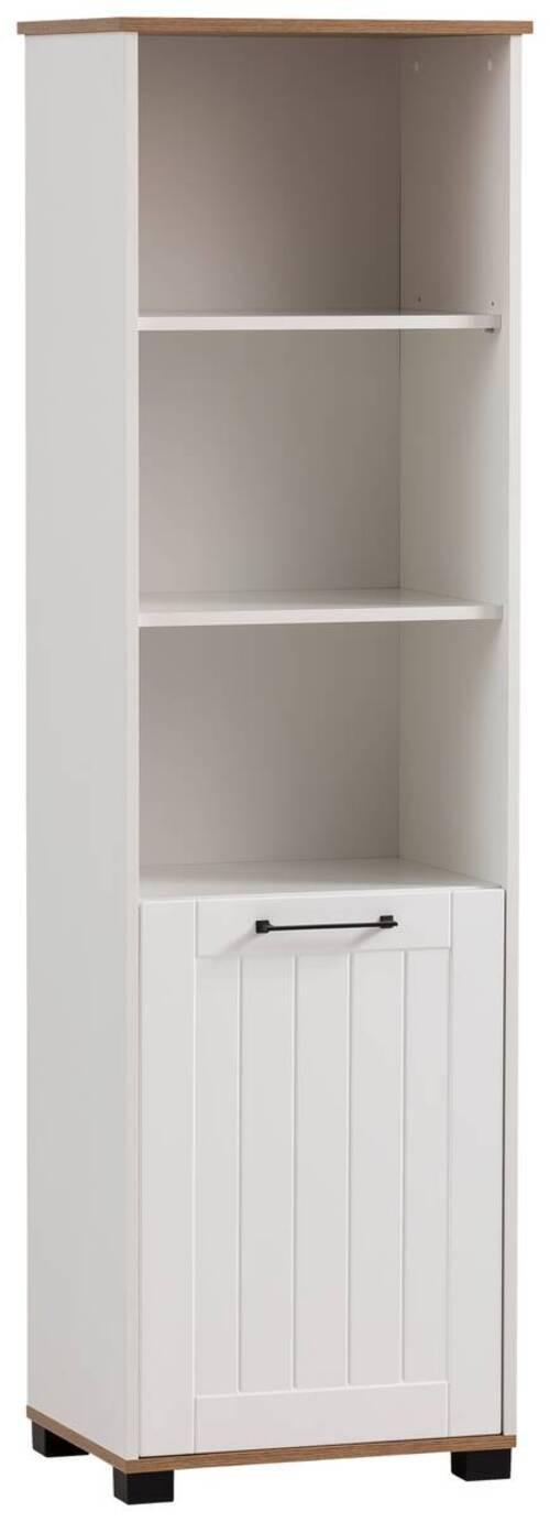 Aktenschrank Jelda H500 - Eiche Wotan/Weiß, MODERN, Holzwerkstoff (52,3/177,4/41cm) - MID.YOU