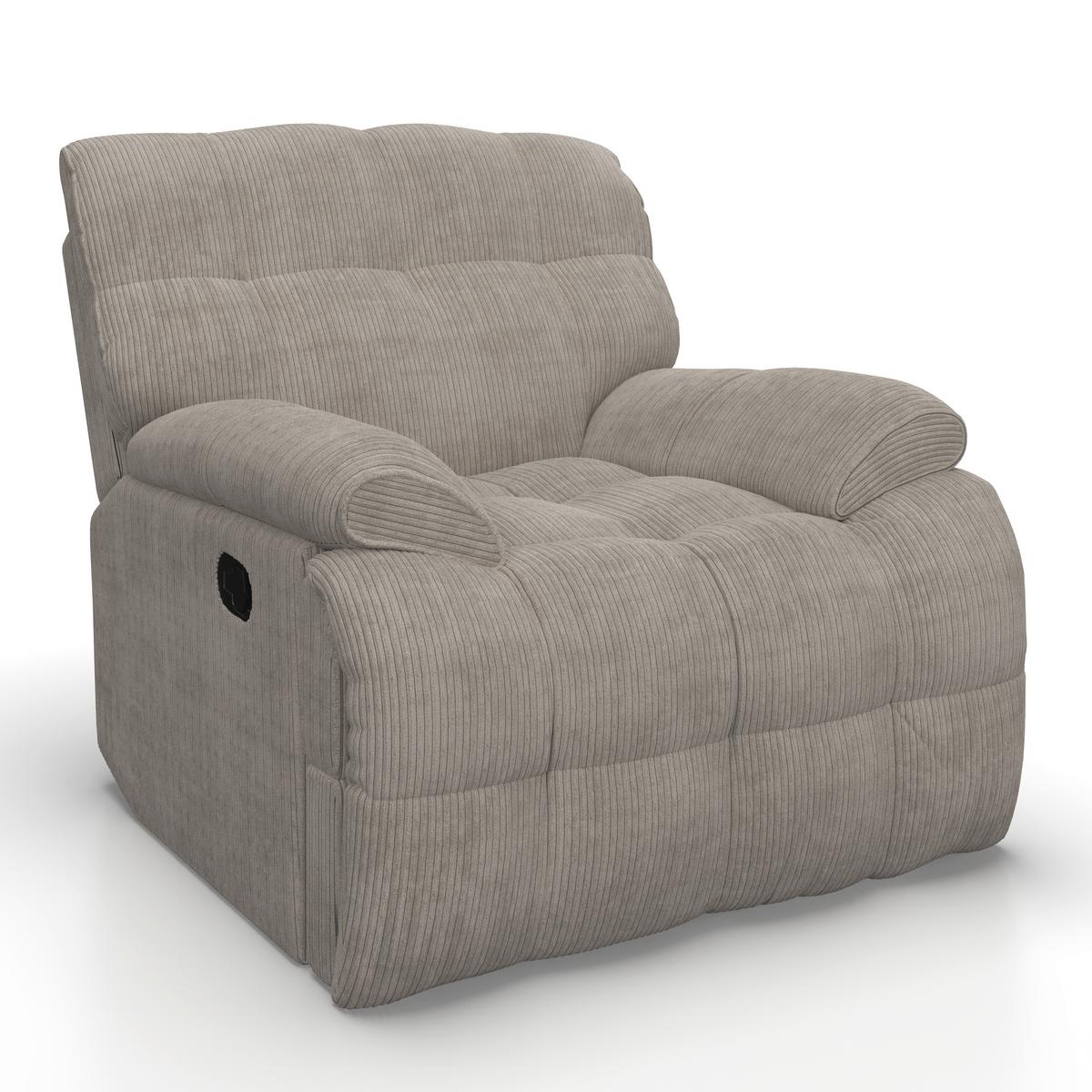 Relaxačné kreslo NATALIE, sivá - čierna/sivá, Modern, kov/drevo (98/94/106cm) - Bessagi Home