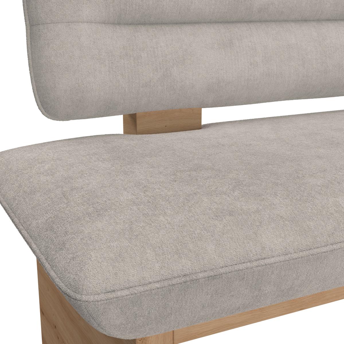 SITZBANK BELUNA II - Eichefarben/Beige, KONVENTIONELL, Holzwerkstoff/Textil (120/87/67cm) - James Wood