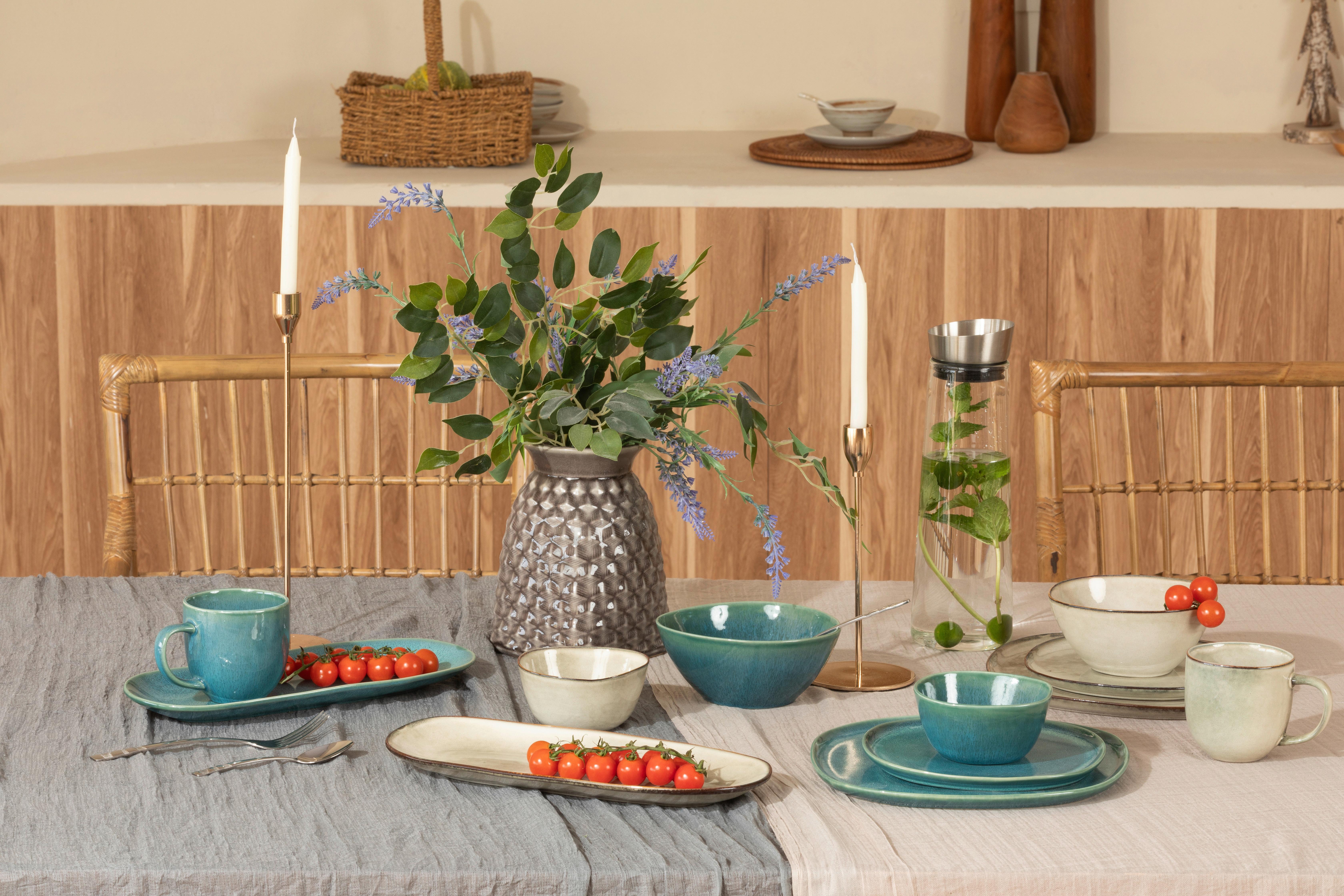 Speiseteller Chloe - Grau, LIFESTYLE, Keramik (25/28cm) - James Wood