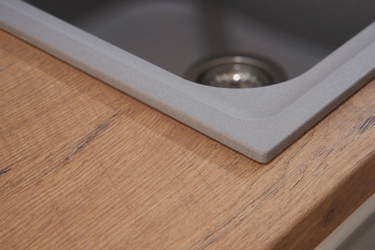 Spüle Respekta Stein Bxt: 86x50 cm - Grau, Trend, Stein (86/20,9/50cm) - Respekta