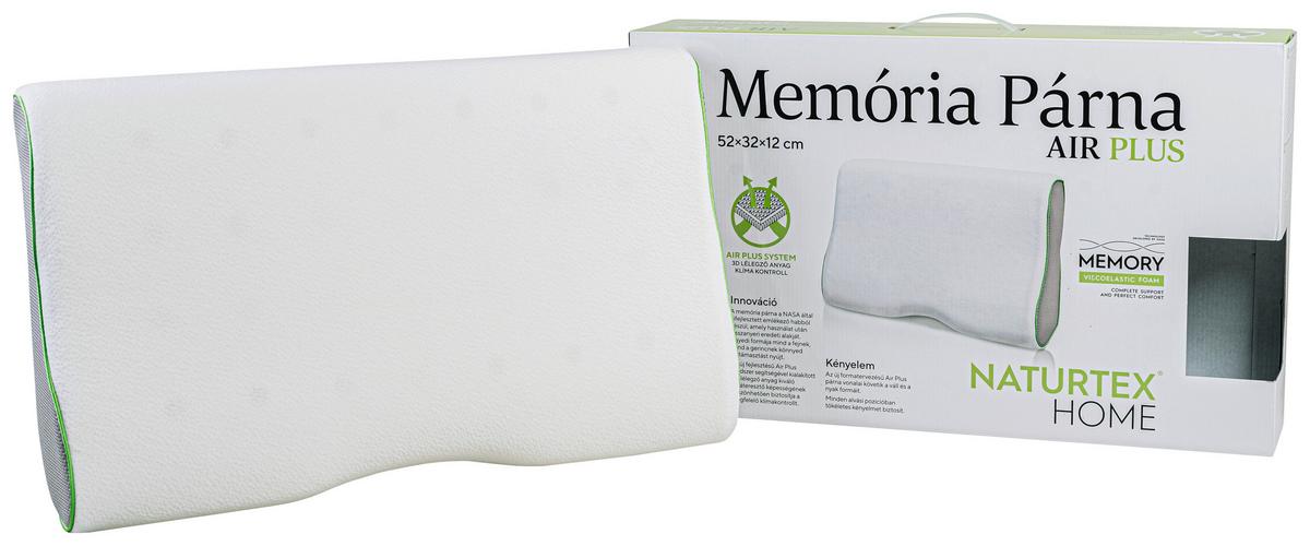 Párna Naturtex Memory Air Plus - fehér, Basics, textil (50/32/12cm) - Naturtex